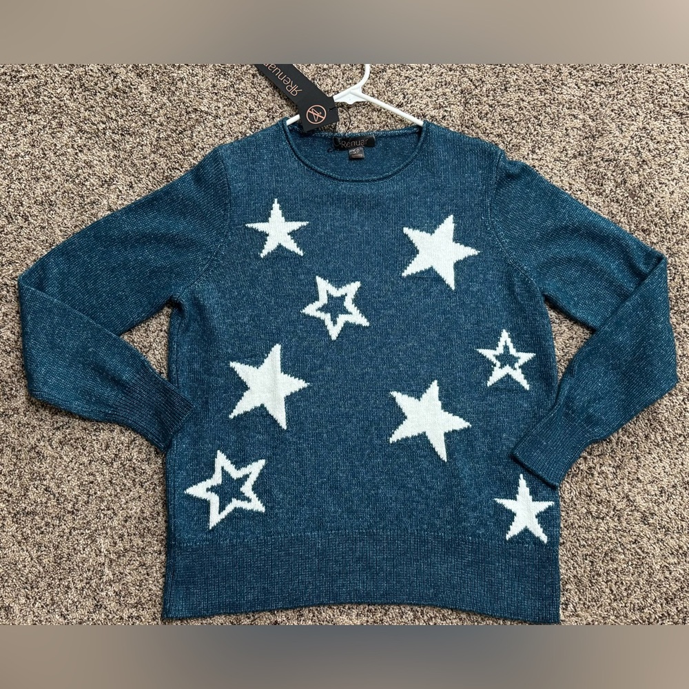 New With Tags—Renuar Star Sweater—Size S/P